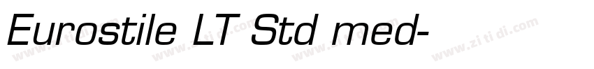 Eurostile LT Std med字体转换